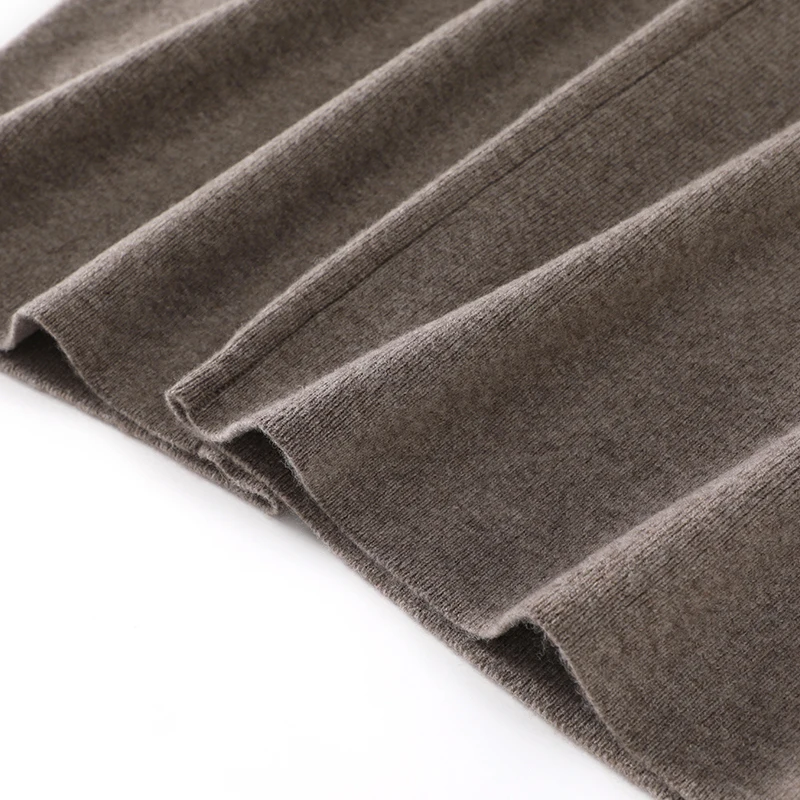 ZYCZCXX Knitted Pants 100% Merino Wool Women Clothes Wide Legs Pants Fall Winter Trousers Vintage Long Pants Y2K Korean Fashion - Image 6