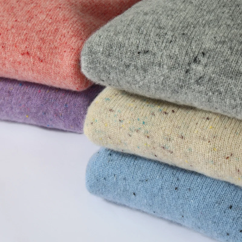 ZYCZCXX Women's Clothes 100% Merino Wool Round Neck Long-Sleeved Sweater 2025 New Pullover Autumn Winter Thick Colored Sweater - Image 2